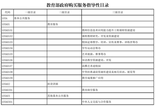 教育部發布政府購買服務指導性目錄，聚焦信息系統運行維護服務